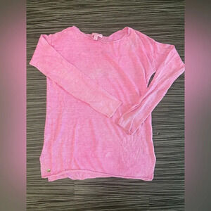 Lilly Pulitzer Pink 100% Linen Sweater XS